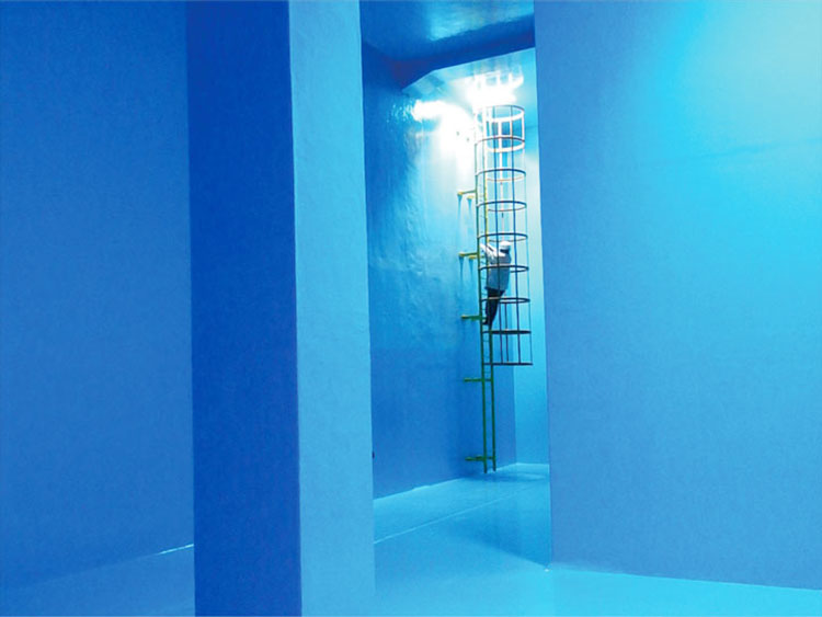 配水池防水塗装工事